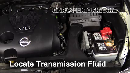 2013 Nissan Maxima SV 3.5L V6 Transmission Fluid Check Fluid Level